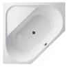 Image de Duravit Baignoire d’angle D-Code 140x140x42 cm, vidage central, 2 accoudoirs, blanc