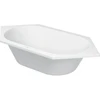 Image de Duravit Baignoire hexagonale D-Code 190x90x40 cm, version EB, 2 RS, blanc