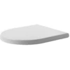 Image de Duravit Abattant WC Starck 3 avec frein de chute, amovible, charnière ES, blanc