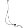 Image de Duravit Garniture vidage/débordement Quadroval Ø 5,2 cm, poignée D ronde chrome