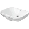 Image de Duravit Lavabo encastré D-Code 55x40 cm, EB bas, sans trou robinet, HLB, avec trop-plein, blanc