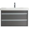 Image de Duravit Meuble lavabo D-Code 85x48 cm, avec robinetterie, blanc