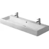 Image de Duravit lavabo Vero 1200mm poncé avec trop-plein, avec plage de robinetterie, 2 trous pour robinetterie, Coloris: Blanc