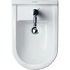 Image de Duravit Bidet mural Starck 3 36,5x54 cm, avec trop-plein, plage robinet, blanc