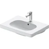 Image de Duravit Meuble vasque D-Code 65x48,5 cm, avec robinetterie, blanc