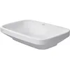 Image de Duravit DuraStyle Aufsatzbecken geschliffen, ohne Überlauf, ohne Hahnlochank, Befestigung inklusive 600 mm   600 x 380mm, weiß mit Wondergliss 0349600000, 3496000001