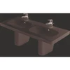 Image de Duravit Meuble double vasque D-Code 120x49 cm, avec robinetterie, blanc