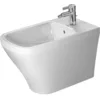 Image de Duravit bidet sur pied DuraStyle 63cm avec trop-plein, avec plage de robinetterie, 1 trou pour robinetterie, 22831000001, Couleur: blanc