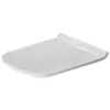 Image de Duravit Abattant WC Durastyle, Abattant Toilette en Uréa-Duroplast, Couvercle de Toilette avec Charnières en Acier Inoxydable, Version rallongée, Blanc