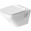 Image de Duravit DuraStyle Wand-WC Rimless ohne Spülrand, Tiefspüler (ohne Deckel) weiß mit Wondergliss 2538090000, 25380900001