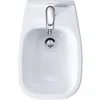 Image de Duravit D-Code bidet mural, avec trou pour robinetterie, avec trop-plein, 355x545x350mm, blanc brillant, 2257150000