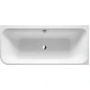 Image de Duravit Baignoire rectangulaire Happy D.2 180x80x46 cm, angle droite, 2 trop-pleins, blanc