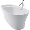 Image de Duravit Baignoire ovale Cape Cod 185,5x88,5x48,5 cm, îlot, 2 trop-pleins, blanc