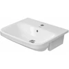 Image de Duravit DuraStyle Demi-lavabo encastré 55x45,5 cm, EB v ob, m HL, ÜL, HLB, blanc