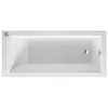 Image de Duravit Baignoire rectangulaire Starck 170x80cm, un fond incliné, 700336, à encastrer, 700336000000000