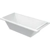 Image de Duravit Baignoire rectangulaire Starck 190x90x46 cm, version EB, 2 poignées, avec MA, blanc
