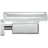 Image de Duravit Porte-savon Karree 11,5x12,2 cm, blanc mat, support chrome