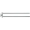 Image de Duravit Porte-serviettes Karree 6,8x45cm, 2 bras, pivotant, chrome
