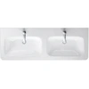 Image de Duravit Meuble double vasque DuraStyle 130x48cm, 2 T, avec trop-plein, plan robinet, blanc