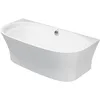 Image de Duravit Cape Cod baignoire en version pré-mur, avec un dossier incliné, 190,0 x 90,0 cm, couvercle sans couture, cadre blanc, 700364000000000