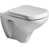 Image de Geberit Abattant WC Renova Plan blanc, fixation par le dessous, charnières inox