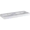 Image de Geberit Double vasque iCon 120x48,5 cm, avec robinet, trop-plein, blanc