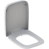 Image de Geberit Abattant WC Renova Plan blanc, fixation par le bas, charnières inox