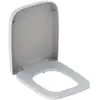 Image de Geberit Abattant WC Renova Plan S. MS vc, avec frein, blanc, coin, fixation avant