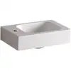 Image de Geberit Lavabo mural iCon 38x28 cm, mitigeur à gauche, sans trop-plein, blanc K-Tect