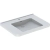 Image de Geberit Lavabo Renova Comfort 75x55 cm, sans obstacle, avec robinet, avec trop-plein, blanc
