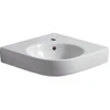 Image de Geberit Lavabo d'angle Renova Compact 69,5x61,5 cm, avec robinet, trop-plein, blanc