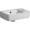 Image de Geberit Lavabo Renova Compact 40x25 cm, évacuation sup., trou robinet à droite, blanc