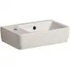 Image de Geberit Lavabo à main Renova Compact 40x25cm, avec trop-plein, trou robinet à gauche, blanc