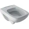 Image de Geberit WC suspendu, cuvette à chasse profonde Renova Compact sq 6/5 l, profondeur réduite, blanc
