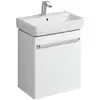 Image de Geberit Meuble sous-lavabo Renova Compact 55x60,4x36,7 cm, 1 porte, blanc brillant