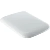 Image de Geberit Abattant WC iCon Square charnière MS chromé, avec frein de chute, blanc