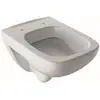 Image de Geberit WC suspendu, cuvette à chasse profonde Renova Compact sq 6/5 l, projection réduite, blanc KeraTect