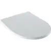 Image de Geberit Abattant WC iCon, design noir, frein de chute, blanc