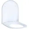 Image de Geberit Abattant WC Acanto Quick-R., MS chromé, avec frein de chute, blanc