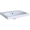 Image de Geberit Lavabo Acanto 60x48,2 cm, avec robinetterie, trop-plein, blanc