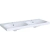 Image de Geberit Double vasque Acanto 120x48,2 cm, avec trop-plein, blanc