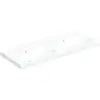 Image de Geberit Double vasque Acanto 120x48,2 cm, avec trop-plein, sans trou de robinet, blanc