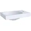 Image de Geberit Lavabo Acanto 40x25 cm, asym., sans trop-plein, robinet à droite, blanc, K-Tect
