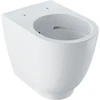 Image de Geberit WC sur pied, chasse profonde Acanto 4,5 l, rehaussé, mural, fermé, sans bride, blanc