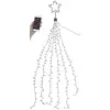 Image de Guirlande lumineuse effet cascade pour sapin de Noël, 180 LED, avec bluetooth & application [Lunartec]