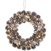 Image de Couronne de Noël lumineuse - Ø 44 cm - Reflets beiges [Infactory]