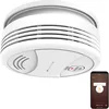 Image de VisorTech Détecteur de fumée : détecteur de fumée Wi-Fi avec notification d'application mondiale, 85 dB (détecteur de fumée Alexa, commande vocale, support de tablette)