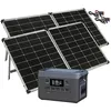 Image de Batterie nomade et convertisseur solaire HSG-1300 avec 2 panneaux solaires 240 W [revolt]