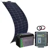 Image de Kit panneau solaire 200 W avec régulateur de charge MPPT-110, batterie et câbles [tka Köbele Akkutechnik]
