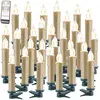 Image de 30 bougies LED sans fil avec télécommande XMS-35.r - Doré [Lunartec]